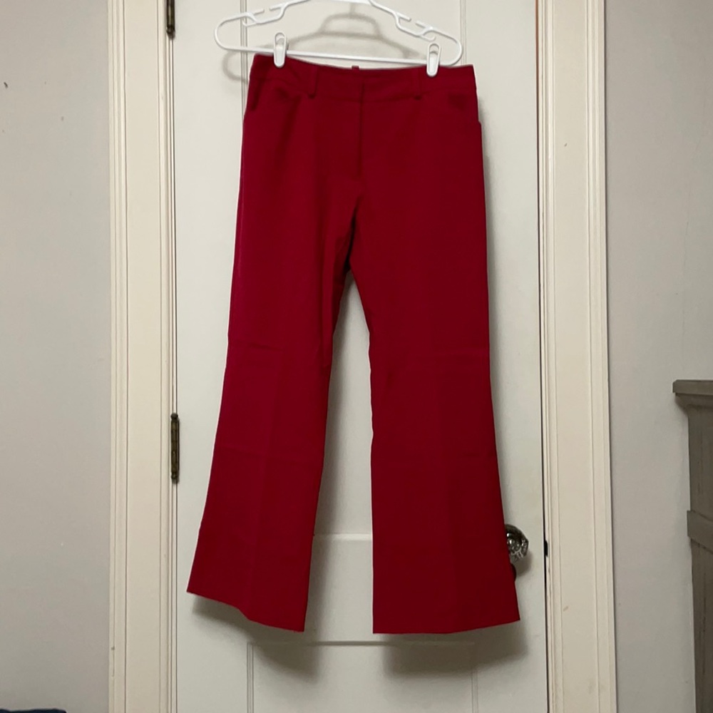 Red dress trousers